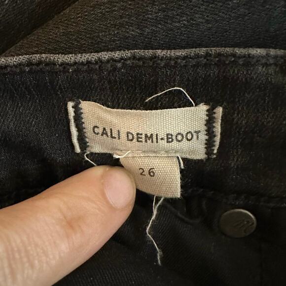 Madewell Preppy Hipster Cutesy Button Fly Flare Leg Cali Demi Boot Crop Jeans 26 - Picture 5 of 11